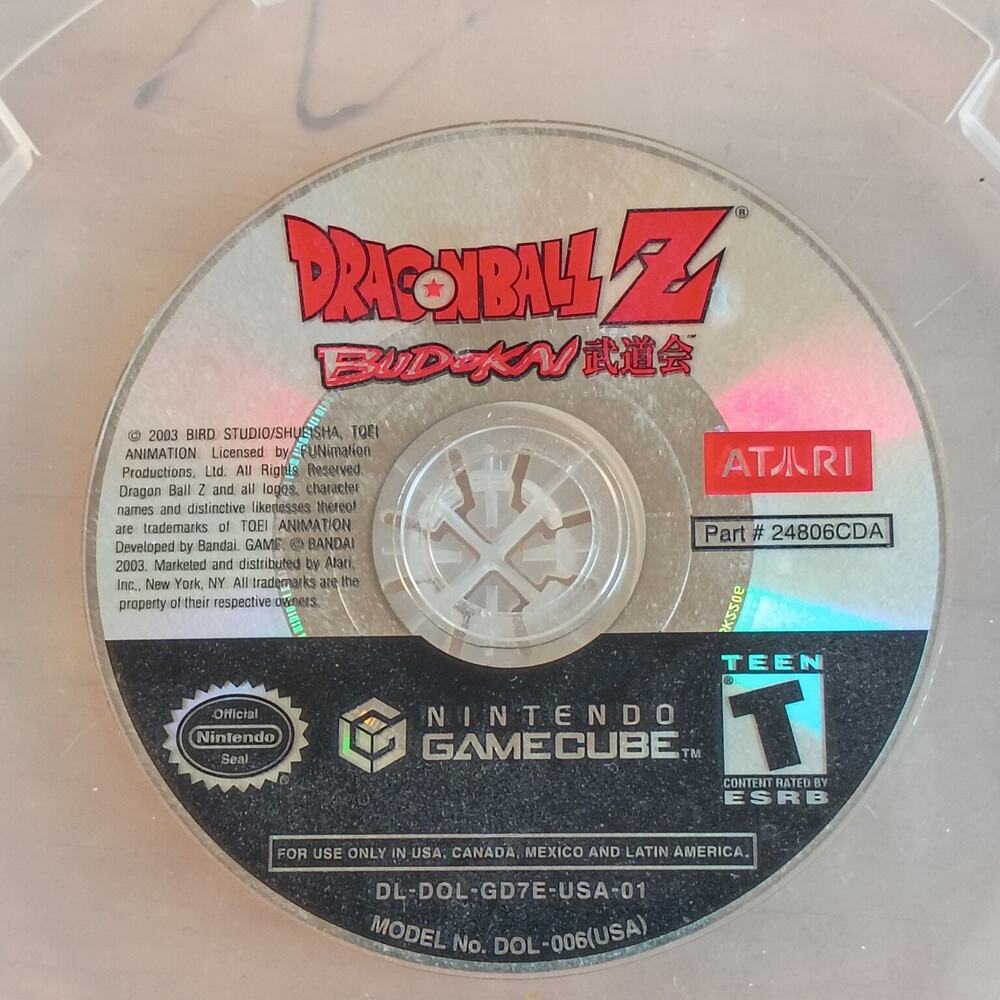 Dragon Ball Z Budokai 1 (Nintendo GameCube, 2003) Disc Only - Tested & Working!